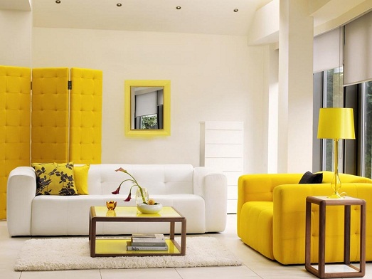 Добавляем желтые краски в интерьер квартиры