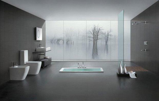 25 ванных комнат с прозрачными стенами