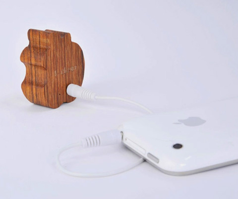 Деревянный Apple-спикер