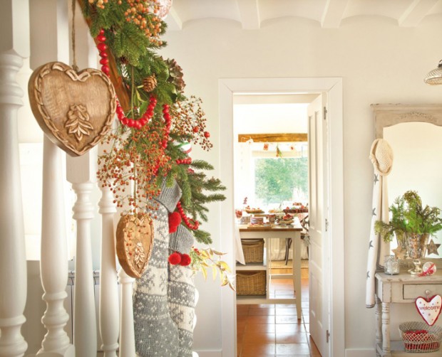 Рождественский интерьер дома в Мадриде